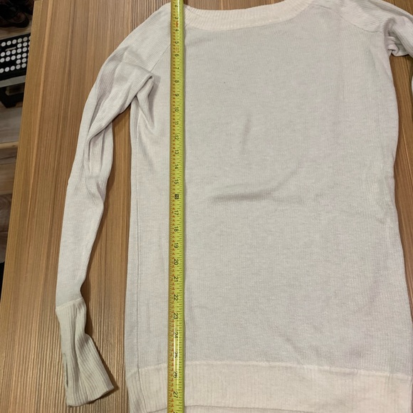 Lululemon chai time pull over reversible sweater cashlux Cashmere 6 EUC - Picture 6 of 10